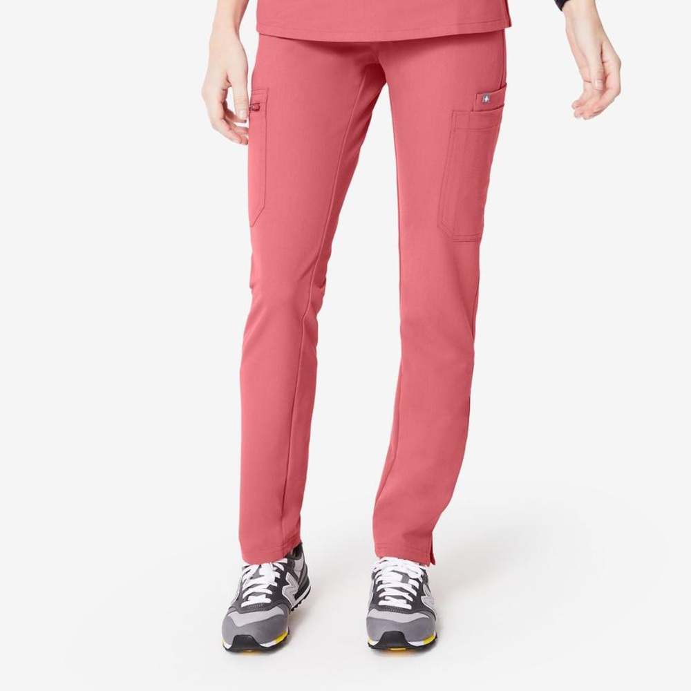 Figs Yola Scrub Pant in Rose Quartz